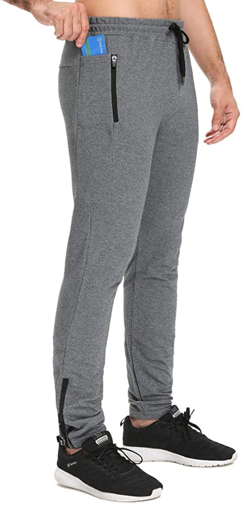 Yageshark Herren Jogginghose Sporthose Baumwolle Fitness Slim Fit Hose Trainingshose Freizeithose Sweathose Joggers Streetwear
