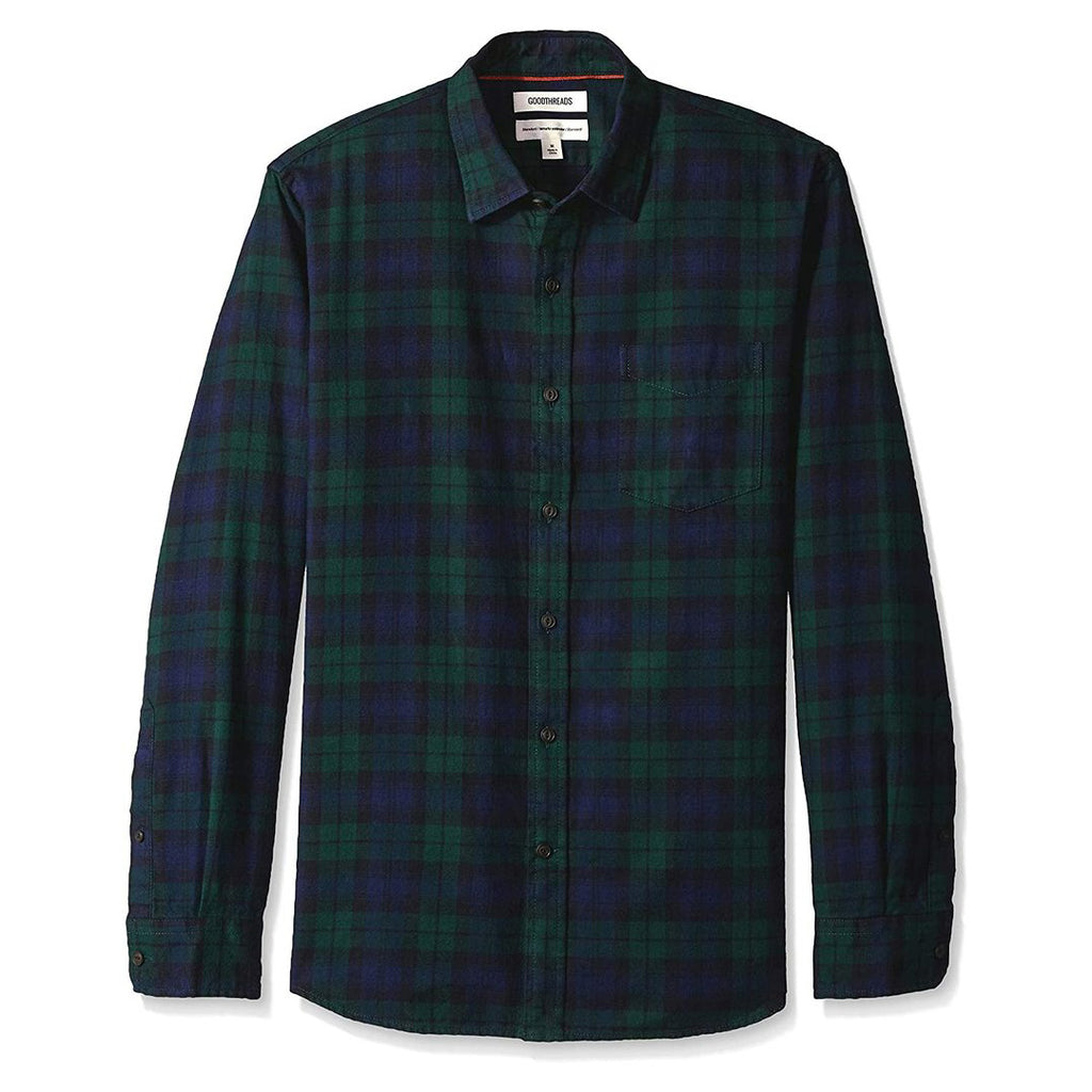 Goodthreads Men's Standard-fit Long-Sleeve Brushed Flannel Shirt