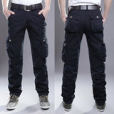 2021 New Men Cargo Pants Big Pockets Decoration Mens Casual Trousers
