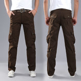 2021 New Men Cargo Pants Big Pockets Decoration Mens Casual Trousers
