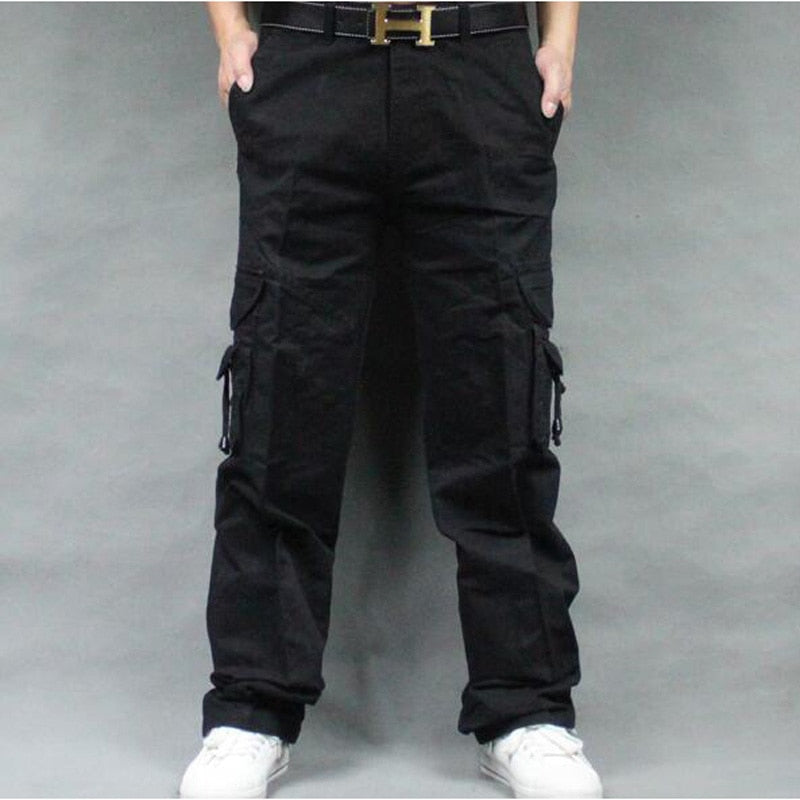 Men's Cargo Pants Casual Mens straight-leg Pants Multi Pocket Overall Men Outdoors Trousers
