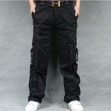 Men's Cargo Pants Casual Mens straight-leg Pants Multi Pocket Overall Men Outdoors Trousers