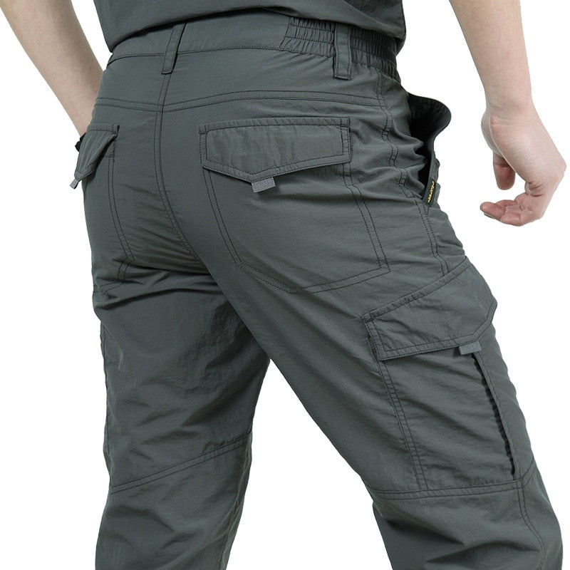 Cargo Pants Breathable lightweight Waterproof Quick Dry Casual Pants Men Summer Army Military Style Trousers