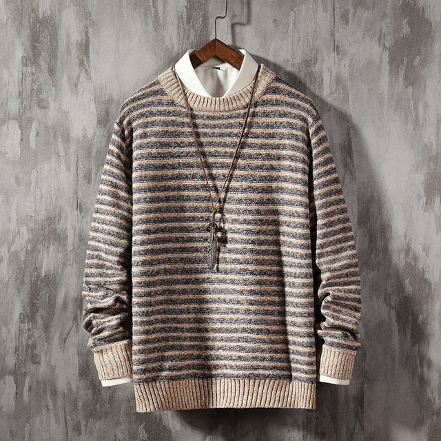 Streetwear Knitted Brand Pullovers Clothing Men Warm Autumn Winter Slim Fit Sweater Male Casual