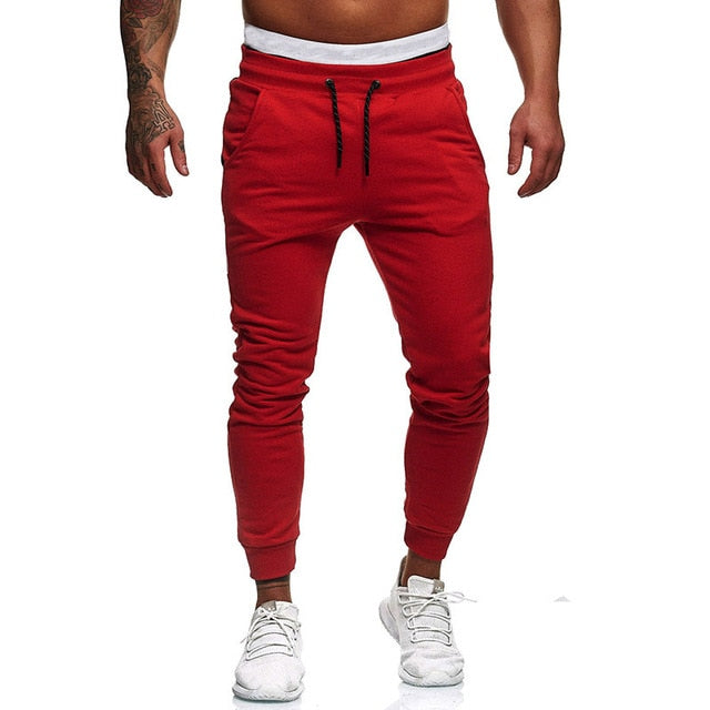 Men's Fitness Training Large Size Sports Warm Pants Jogger Men's Fashion Casual Feet Sports Pants Weight Loss Bottoms Sportswear