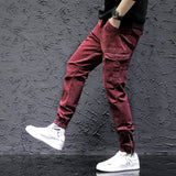 New Fashion Men's Cotton Pants Streetwear Hip Hop Sweatpants Joggers Trousers Tactical Pants Male Cargo Pants
