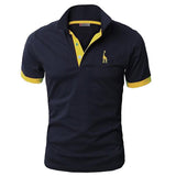 New 2021 Fashion Summer T Shirt Men Short Sleeved Male Turndown Collar Casual Colors T-Shirts Men Clothing