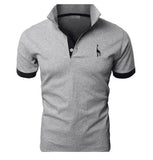New 2021 Fashion Summer T Shirt Men Short Sleeved Male Turndown Collar Casual Colors T-Shirts Men Clothing