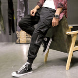 Multi-Pockets Cargo Pants Men Streetwear Baggy Jogger Pants Ankle-Length Harem Pants