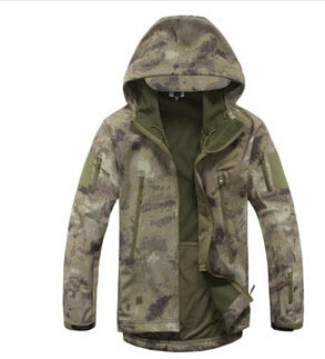 Outdoor Waterproof SoftShell Jacket Hunting Windbreaker Ski Coat Military Rain Camping Fishing Tactical Clothing Men
