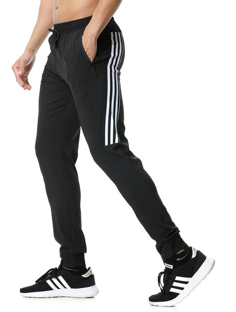 Men Sports Running Pants zipper pocket Athletic Football Soccer pant Training sport Pants Legging jogging Gym Trousers