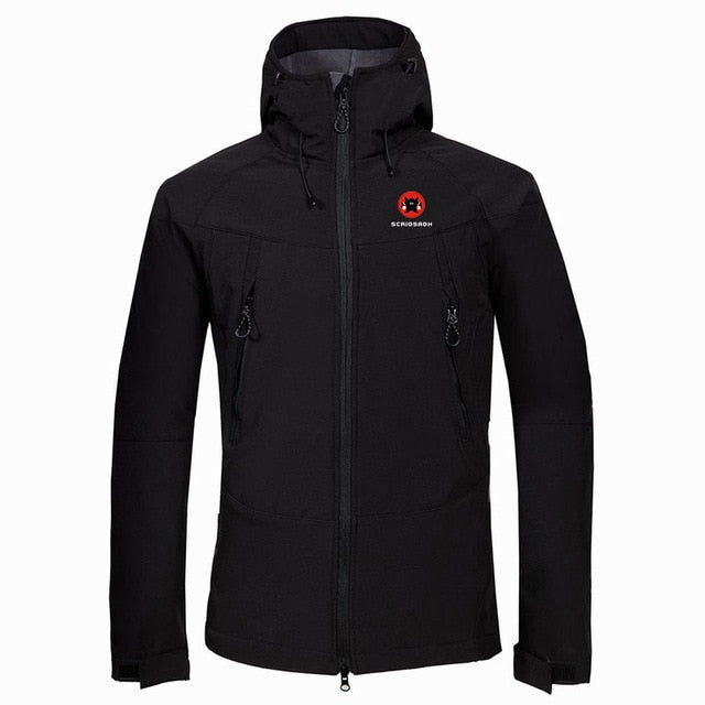 Waterproof Outdoor Soft-shell Jacket Winter Outdoor Fleece Keep Warm Waterproof Windproof Skiing Jacket Men Anti-sweat Jacket