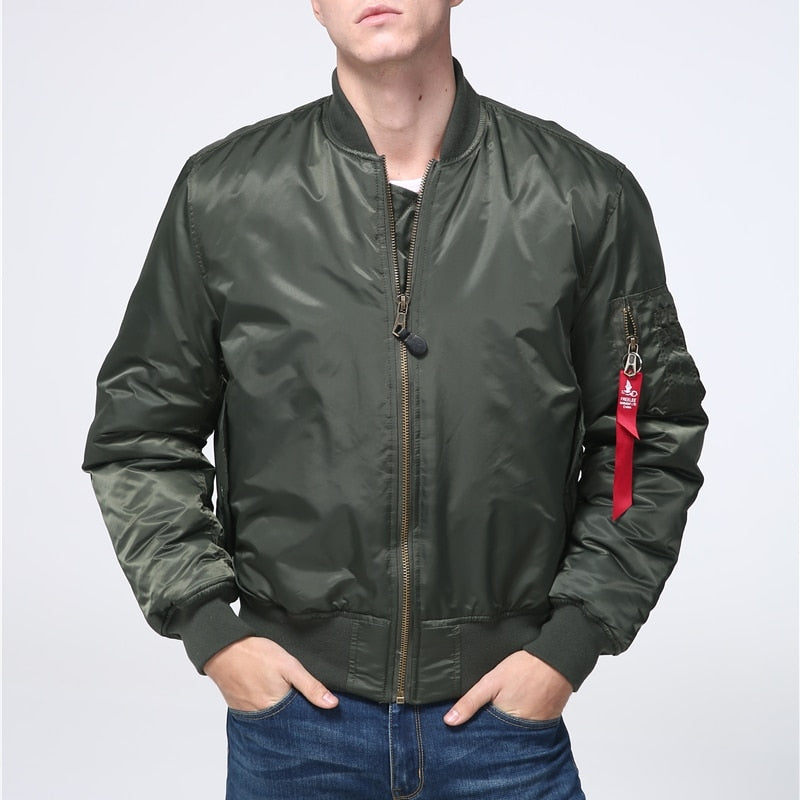 Military tactical Male Army Flight Bomber Jacket Baseball Varsity College Pilot Air Force Waterproof Winter Coat For Men
