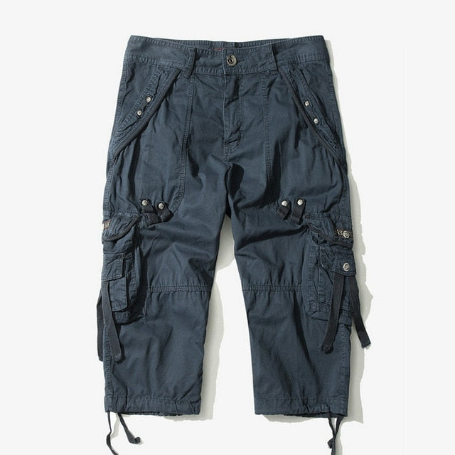 2021 Summer Camouflage Loose Cargo Shorts Men Camo Summer Short Pants Homme Cargo Shorts Without Belt