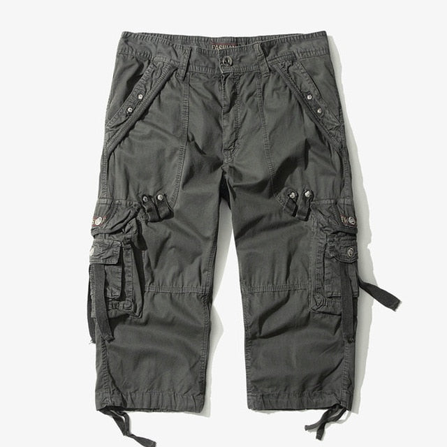 2021 Summer Camouflage Loose Cargo Shorts Men Camo Summer Short Pants Homme Cargo Shorts Without Belt