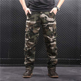Men's Cargo Pants Men Casual Camo Multi Pockets Military Tactical Pants Hip Hop Joggers Streetwear