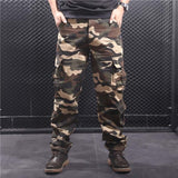 Men's Cargo Pants Men Casual Camo Multi Pockets Military Tactical Pants Hip Hop Joggers Streetwear