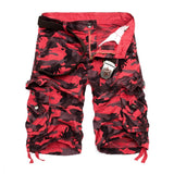 2021 New Camouflage Loose Cargo Shorts Men Cool Summer Military Camo Short Pants Homme Cargo Shorts