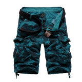 2021 New Camouflage Loose Cargo Shorts Men Cool Summer Military Camo Short Pants Homme Cargo Shorts