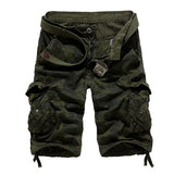 2021 New Camouflage Loose Cargo Shorts Men Cool Summer Military Camo Short Pants Homme Cargo Shorts