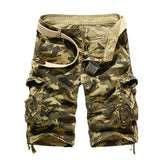 2021 New Camouflage Loose Cargo Shorts Men Cool Summer Military Camo Short Pants Homme Cargo Shorts