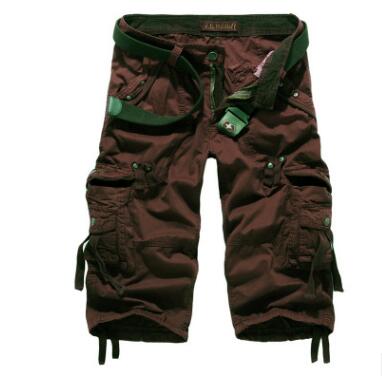 New Brand Summer Camouflage Loose Cargo Shorts Men Camo Summer Short Pants Homme Cargo Shorts NO BELT