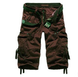 New Brand Summer Camouflage Loose Cargo Shorts Men Camo Summer Short Pants Homme Cargo Shorts NO BELT