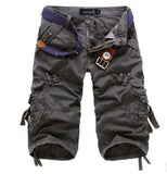 New Brand Summer Camouflage Loose Cargo Shorts Men Camo Summer Short Pants Homme Cargo Shorts NO BELT