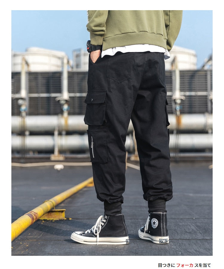 Hip Hop Hombre High Street Casual Cargo Pant Men Pencil Pants Many Pockets Joggers Modis Streetwear Trouser