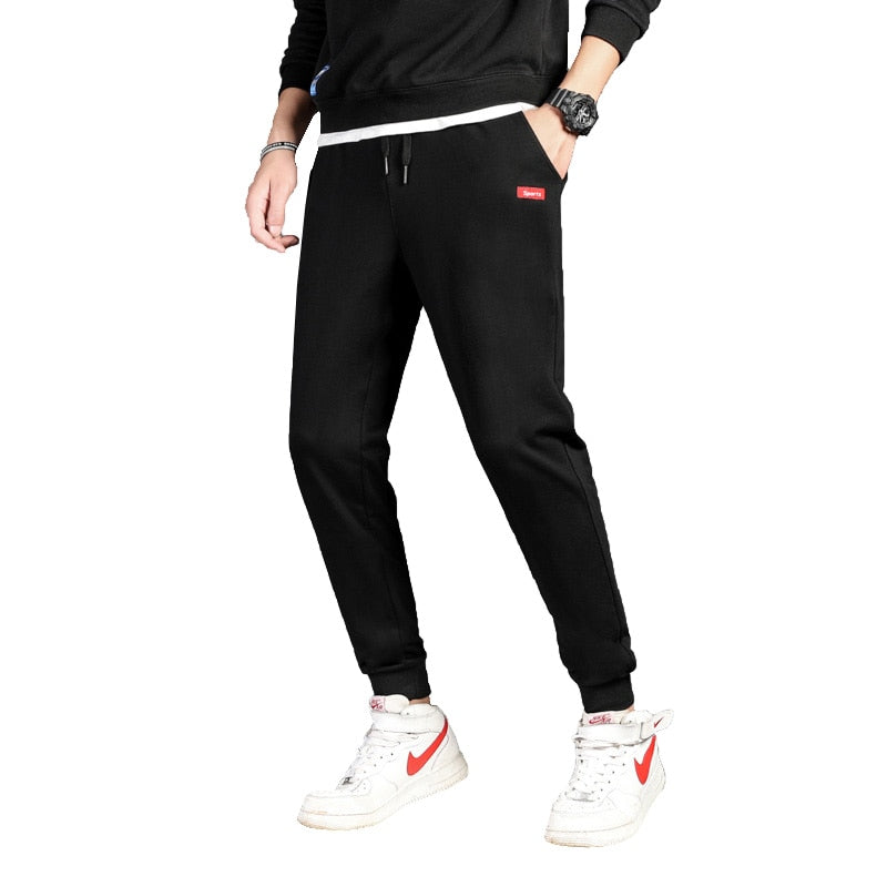 Cotton New Sweatpants Men's streetwear Pants Fashion Pants Men Full Length Drawstring Trousers For Men Casual Pants