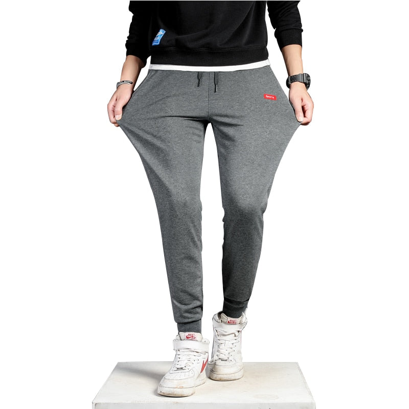 Cotton New Sweatpants Men's streetwear Pants Fashion Pants Men Full Length Drawstring Trousers For Men Casual Pants