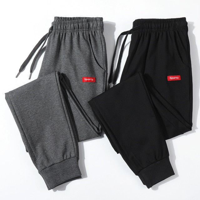 Cotton New Sweatpants Men's streetwear Pants Fashion Pants Men Full Length Drawstring Trousers For Men Casual Pants