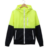 Men Casual Spring Autumn Lightweight Jacket 2021 New Arrival Hooded Contrast Color Zipper up Jackets Outwear Cheap