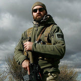 Tactical Jacket Men Thermal Outdoors Polartec Warm Hooded Coat Militar Softshell Hike Outerwear Army Jackets