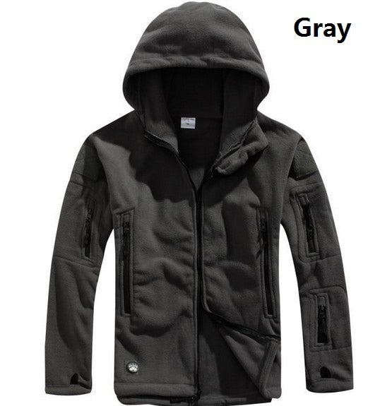 Tactical Jacket Men Thermal Outdoors Polartec Warm Hooded Coat Militar Softshell Hike Outerwear Army Jackets