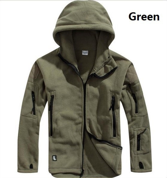 Tactical Jacket Men Thermal Outdoors Polartec Warm Hooded Coat Militar Softshell Hike Outerwear Army Jackets