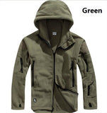 Tactical Jacket Men Thermal Outdoors Polartec Warm Hooded Coat Militar Softshell Hike Outerwear Army Jackets