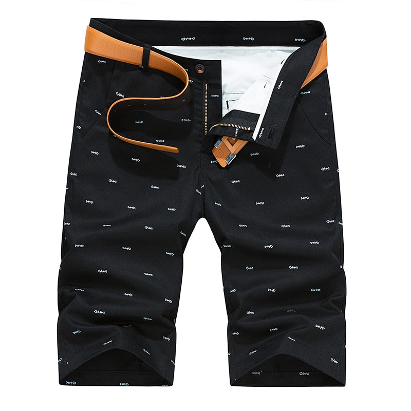 Brand Men Shorts Summer Fashion Solid Color Casual Male Shorts Bermuda Knee Length