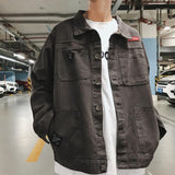 Wholesale 2021 Camouflage denim jacket Cotton loose khaki teenagers men's Korean students bf wild casual