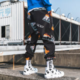 New Fashion Printed Men Harem Pants Hip Hop Casual Streetwear Joggers Men 2021 Summer Fashion Elastic Waist Trousers