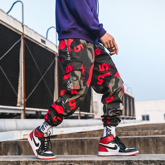 New Fashion Printed Men Harem Pants Hip Hop Casual Streetwear Joggers Men 2021 Summer Fashion Elastic Waist Trousers