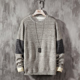 2021 New Sweater Men Long Sleeves Autumn Winter Pullover Knitted O-Neck