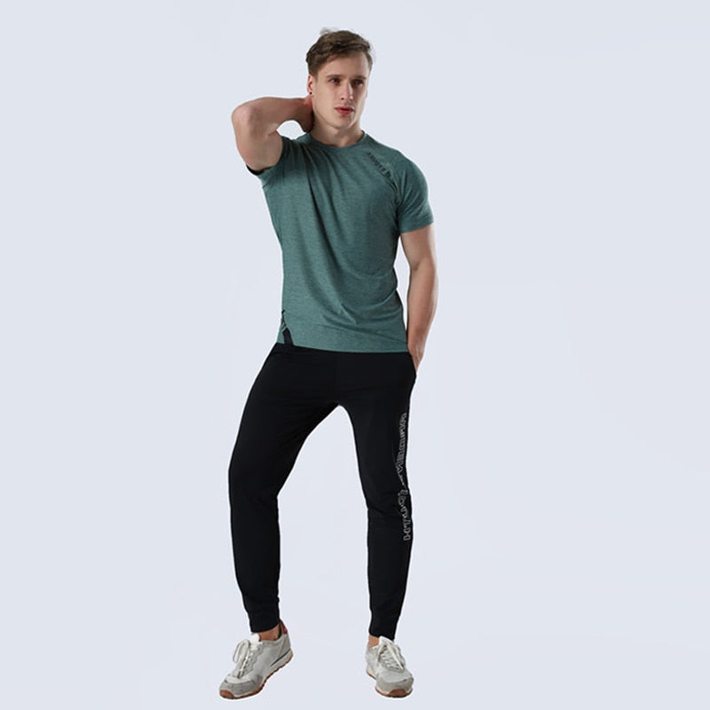 Workout Training Tees Gym Jogging Tshirt Sport Shirt Men Short Sleeve Man Tops Fitness Sport Camiseta