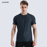 Workout Training Tees Gym Jogging Tshirt Sport Shirt Men Short Sleeve Man Tops Fitness Sport Camiseta