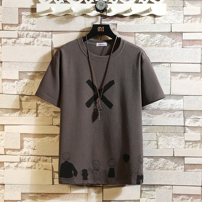 Short Sleeve T Shirt Men 2021 Summer High Quality Tshirt Top Tees Classic Brand Fashion Clothes