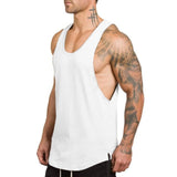 Cotton Singlets Bodybuilding Stringer Tank Top Men Fitness Shirt Muscle Vest