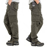 Men's Cargo Pants Mens Casual Multi Pockets Military Tactical Pants Men Outwear Army Straight Long Trousers