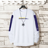 Oversized Crewneck Sweatshirt Men 2021 Spring Solid Hip Hop Japanese Streetwear Pullovers Hoodie Sweatshirts Male