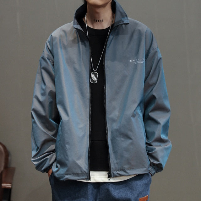 The spring of 2021 the new gradient coat male tide loose tooling  handsome personality
