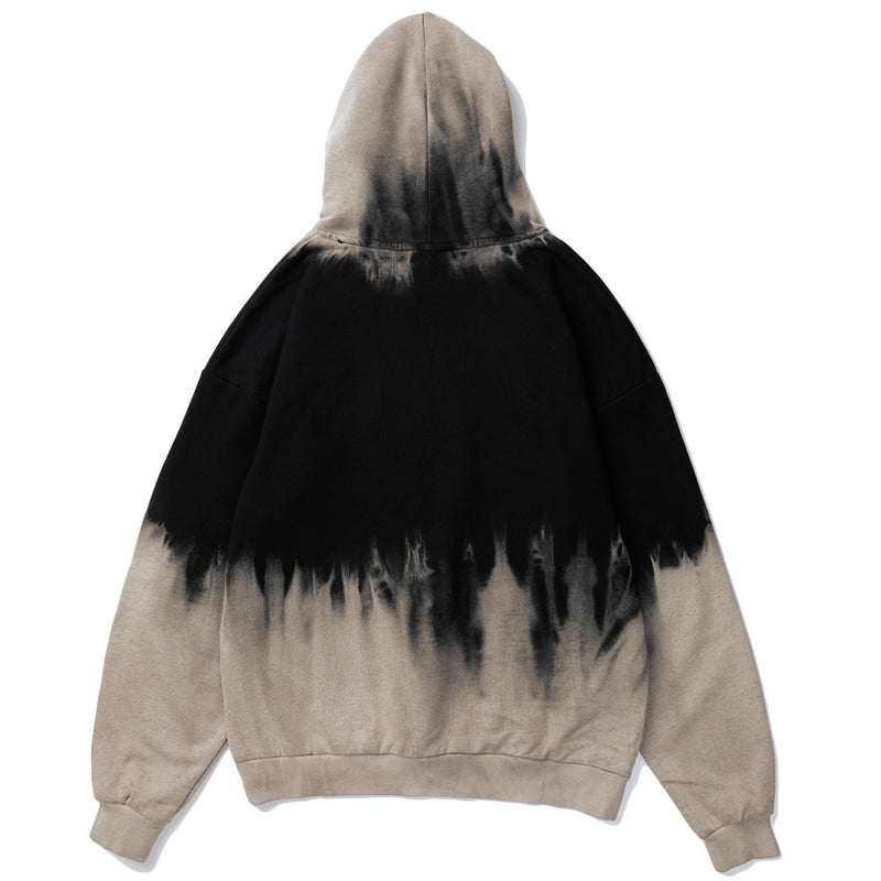 Tie dyed vintage style Hoodie Sweatshirt Mens Hip Hop Harajuku Pullover Hoodies Streetwear Casual Fashion Clothes Hipster tops